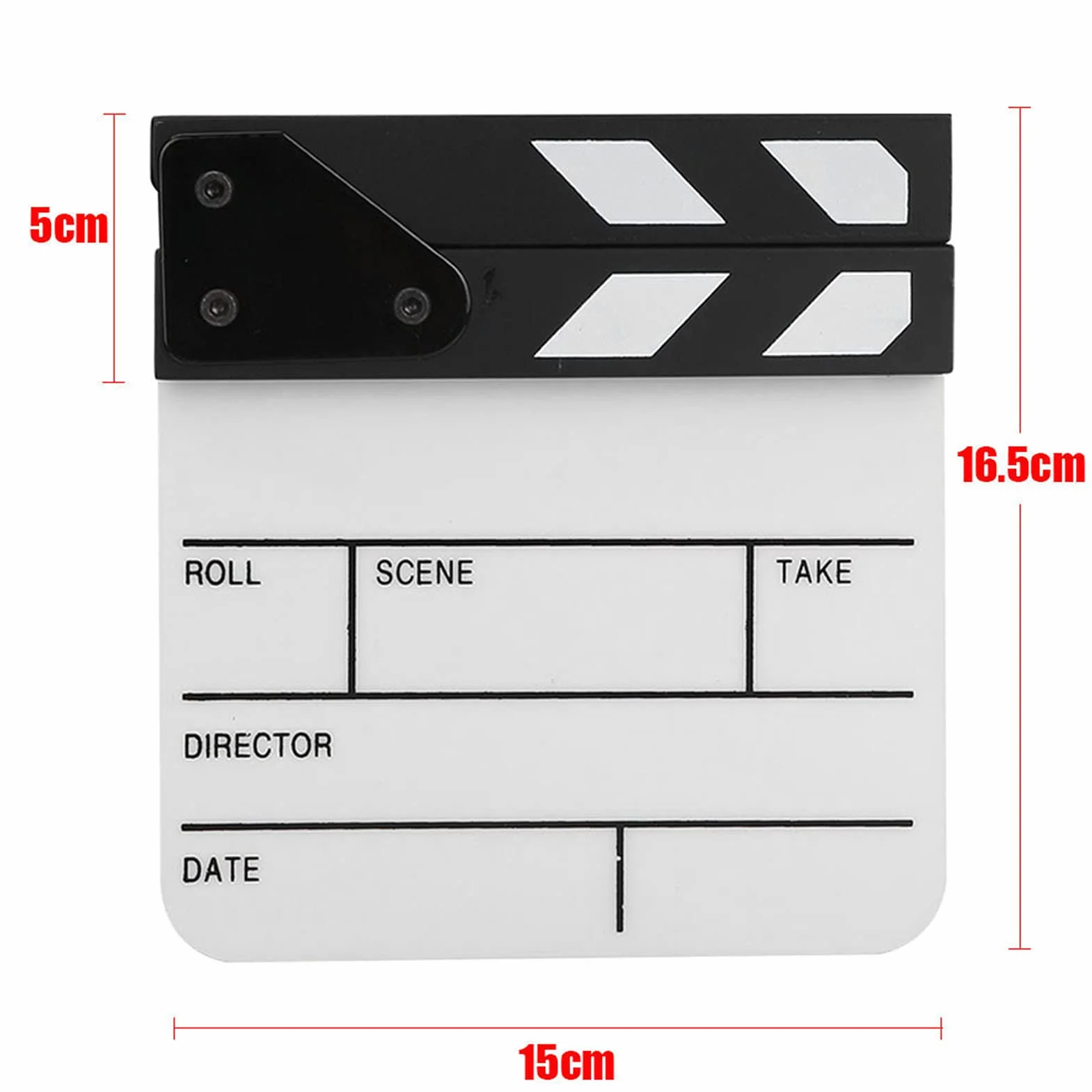 Clap De Cin Ma Acrylique,Slate Cinema,Slate Cinema,Film Slate Small,Movie Clapper Board,Autres Accessoires De Prise De Vue,Mini Acrylique Director Scene Clapperboard TV Movie Action Board Film Cut Pro