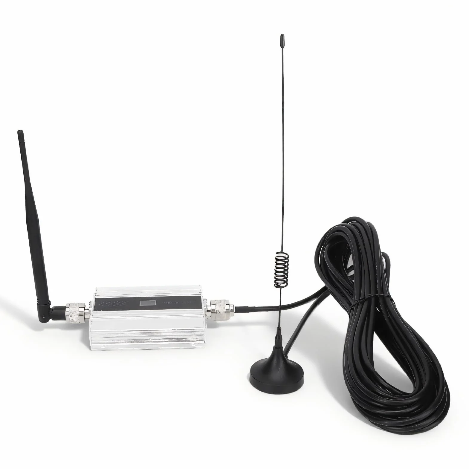 Booster de Téléphone Portable pour la Maison, Répéteur de Téléphone Portable 4G avec Antenne, Intensificateur de Signal de Smartphone Double Fréquence (Prise UE)