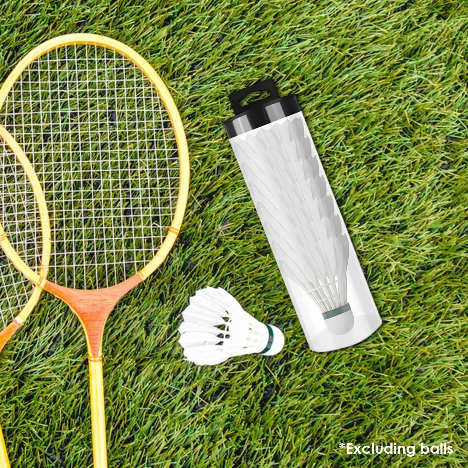 Tube de rangement pour balles de tennis en plastique transparent empilable
