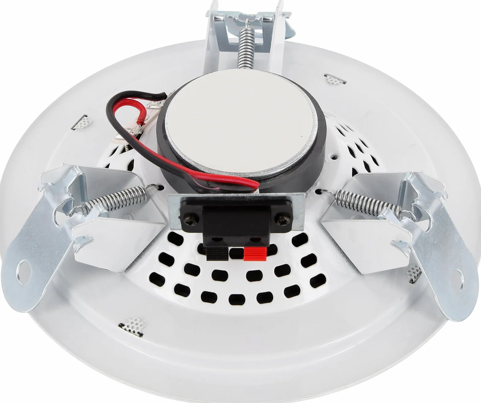 Lunivers Haut-parleur encastrable entièrement en métal, 18 W RMS, puissance musicale 80 W