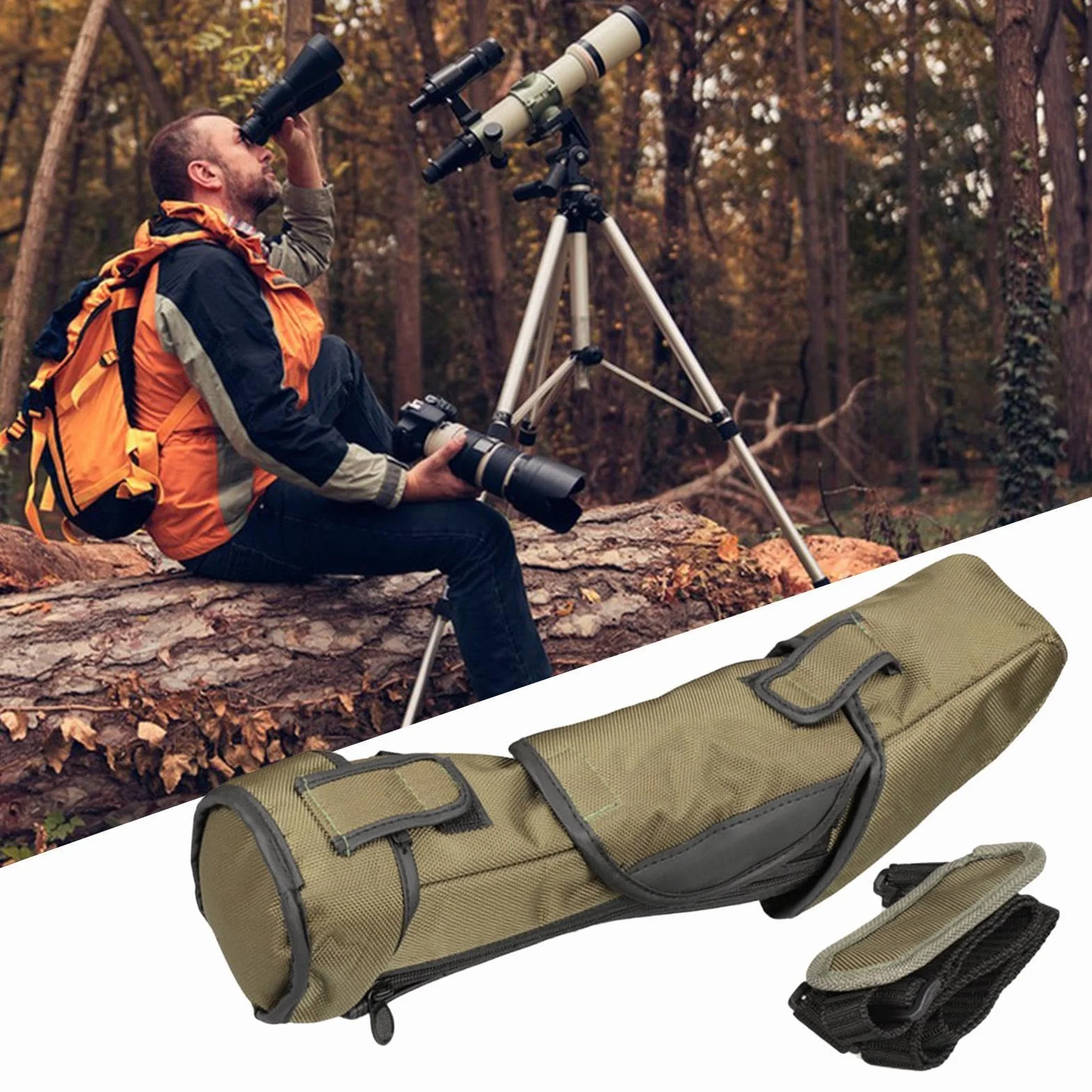 Mallette télescopique étui de longue-vue portable absorbant les chocs