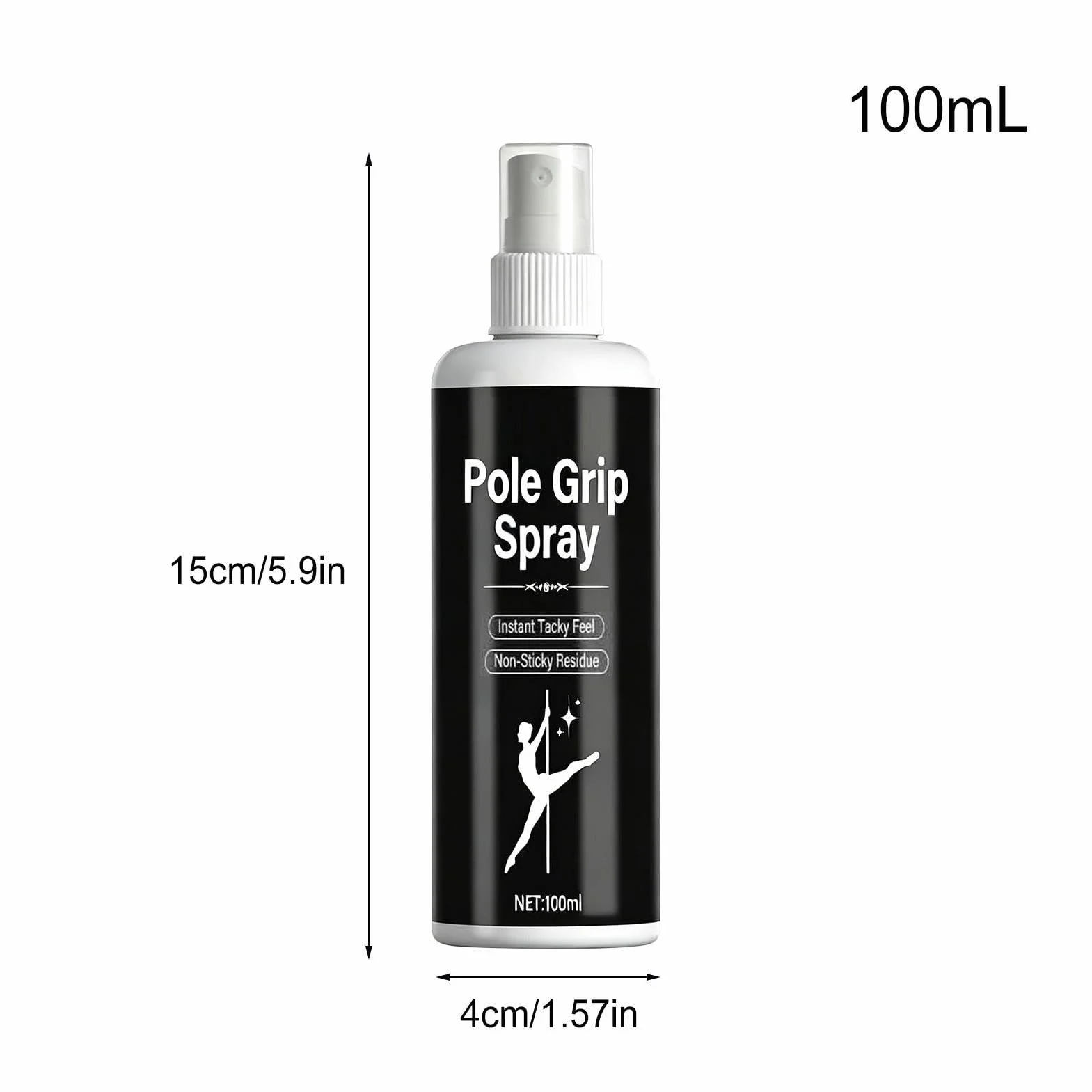 Spray Grip pour Pole Dance - Brume Asséchante 100ml - Renforçateur d'Adhérence - Entraînement, Gym, Yoga, Fitness