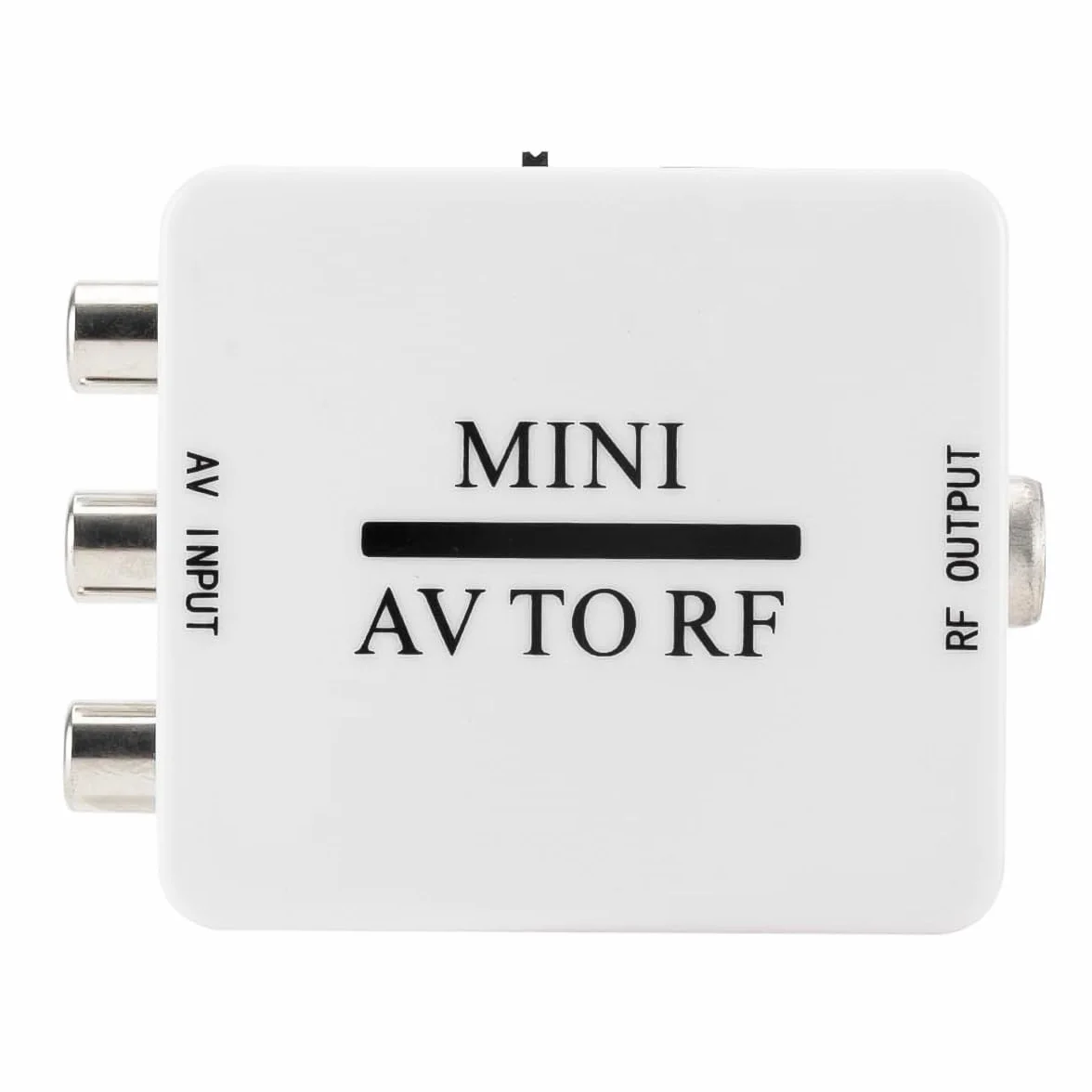 Convertisseur Modulateur Bidirectionnel RCA/composite AV Vers RF Adaptateur AV2 PAL/NTSC/SECAM Vers PAL/NTSC Système TV Compatible Avec DVD/VCR/PS/Projecteur (Blanc, Plug and Play)
