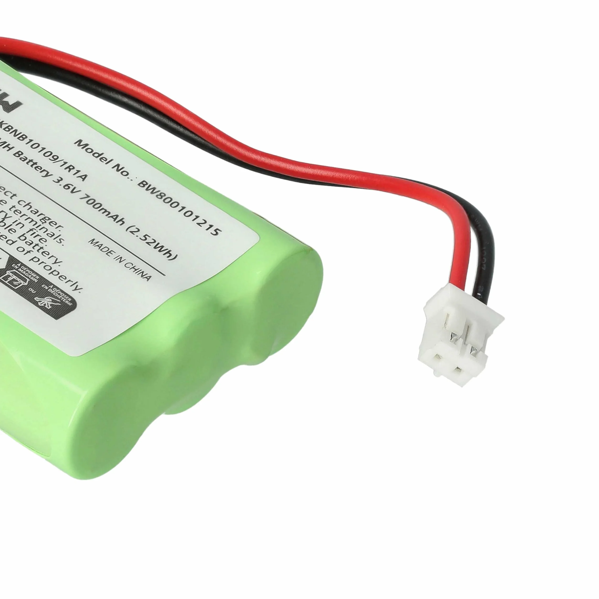 vhbw Batterie Compatible avec Motorola MBP853, MBP30, MBP668PU, MBP668CONNECTPU, MBP668 téléphone Fixe sans Fil (700mAh, 3,6V, NiMH)