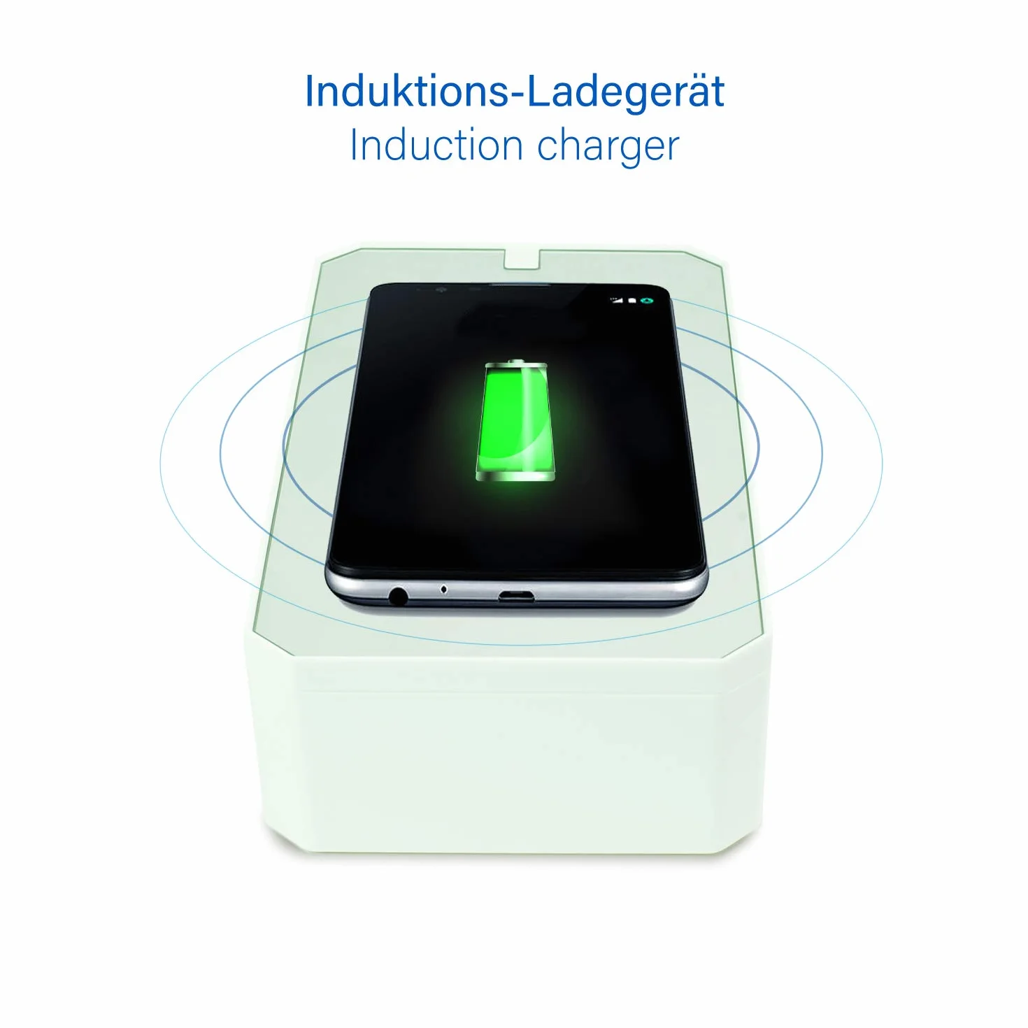LEICKE Stérilisateur UV multifonction | désinfectant portable pour smartphones UV Idéal pour les téléphones portables, les masques, les bijoux, etc. Stérilisation rapide 99,9%.