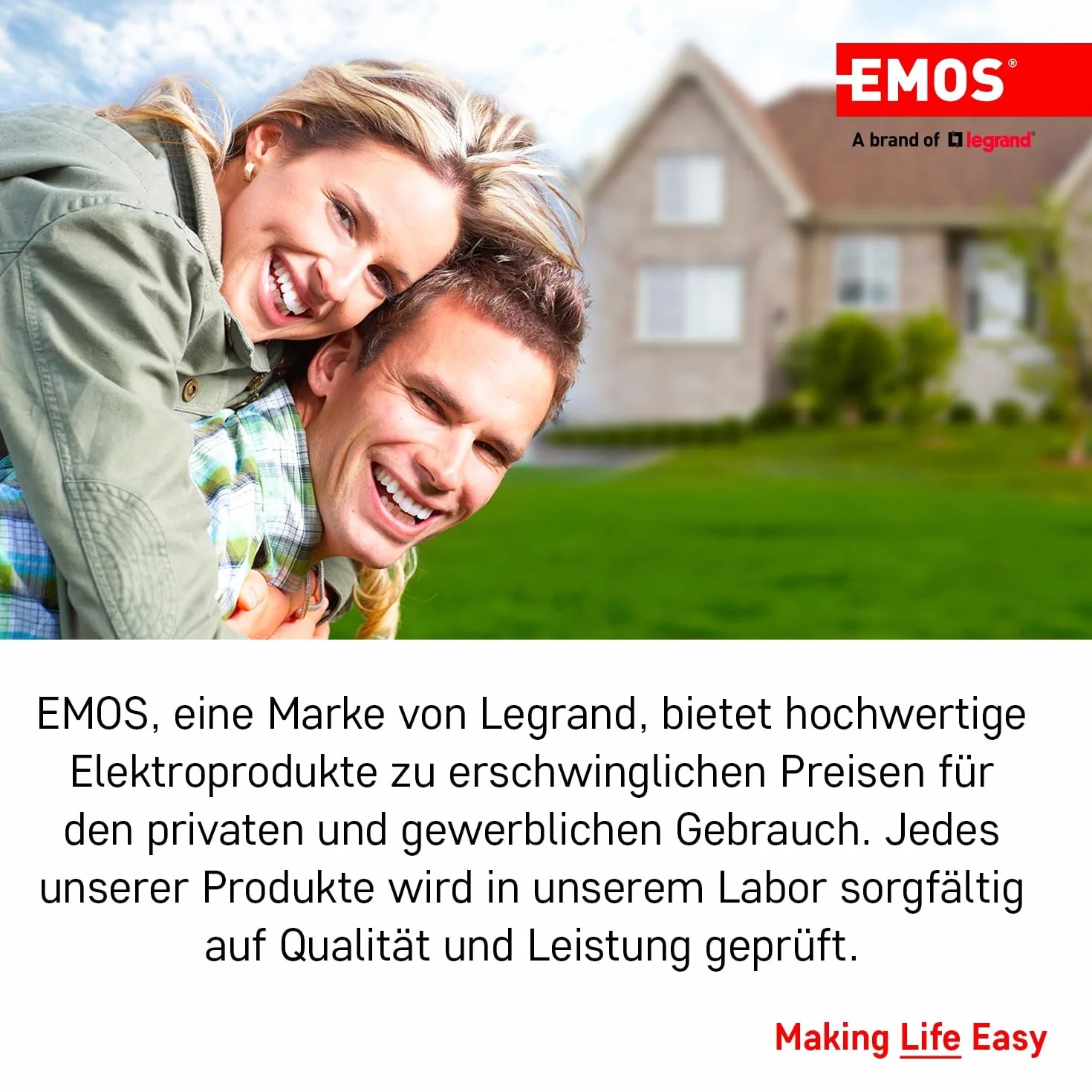 EMOS - Antenne numérique avec amplificateur - pour l'extérieur - Antenne Active Village - Portée 0-80 km - FM/Dab/DVB-T/DVB-T2 - Filtre LTE/4G/5G intégré - Angle de réception 360°