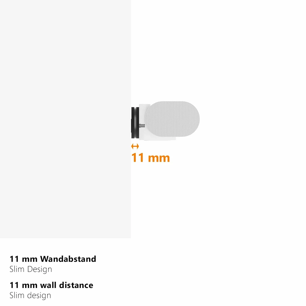 My Wall Support Mural pour Barre de Son Sonos® Arc Ultra HS29L – Design Fin, Amortissement Anti-Vibrations, Montage Flexible au-Dessus et au-Dessous du téléviseur