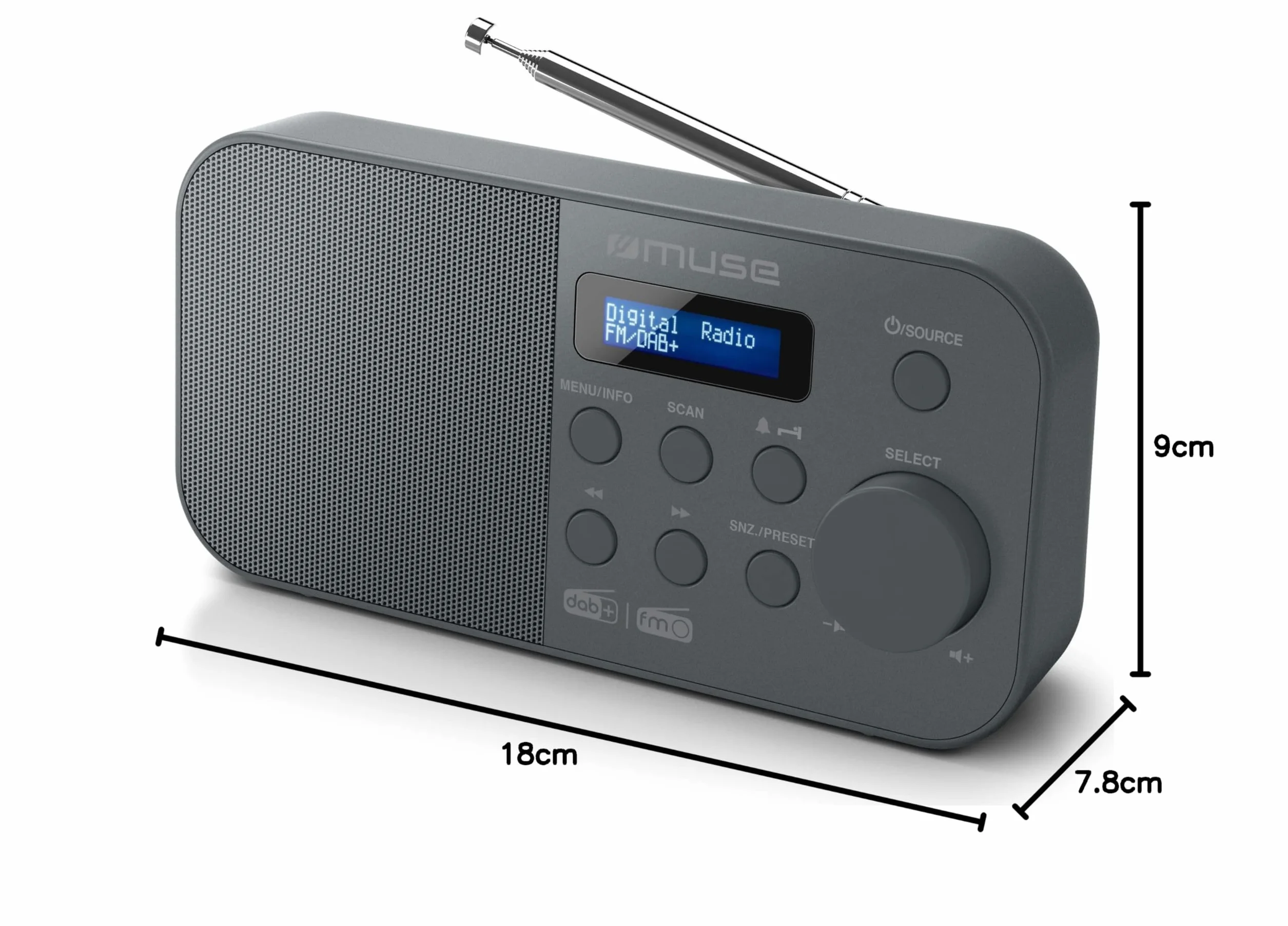 MUSE Radio DAB+ M-109 DB