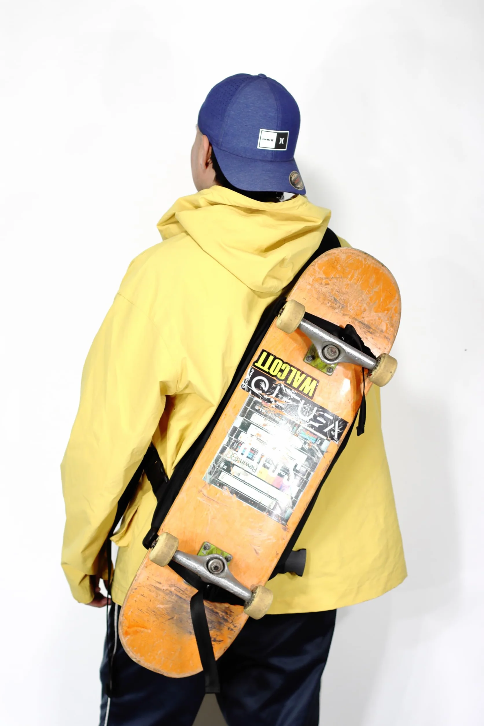 Sac Skateboard imperméable avec Poches secrètes, Sac à Dos réglable pour Planche à roulettes