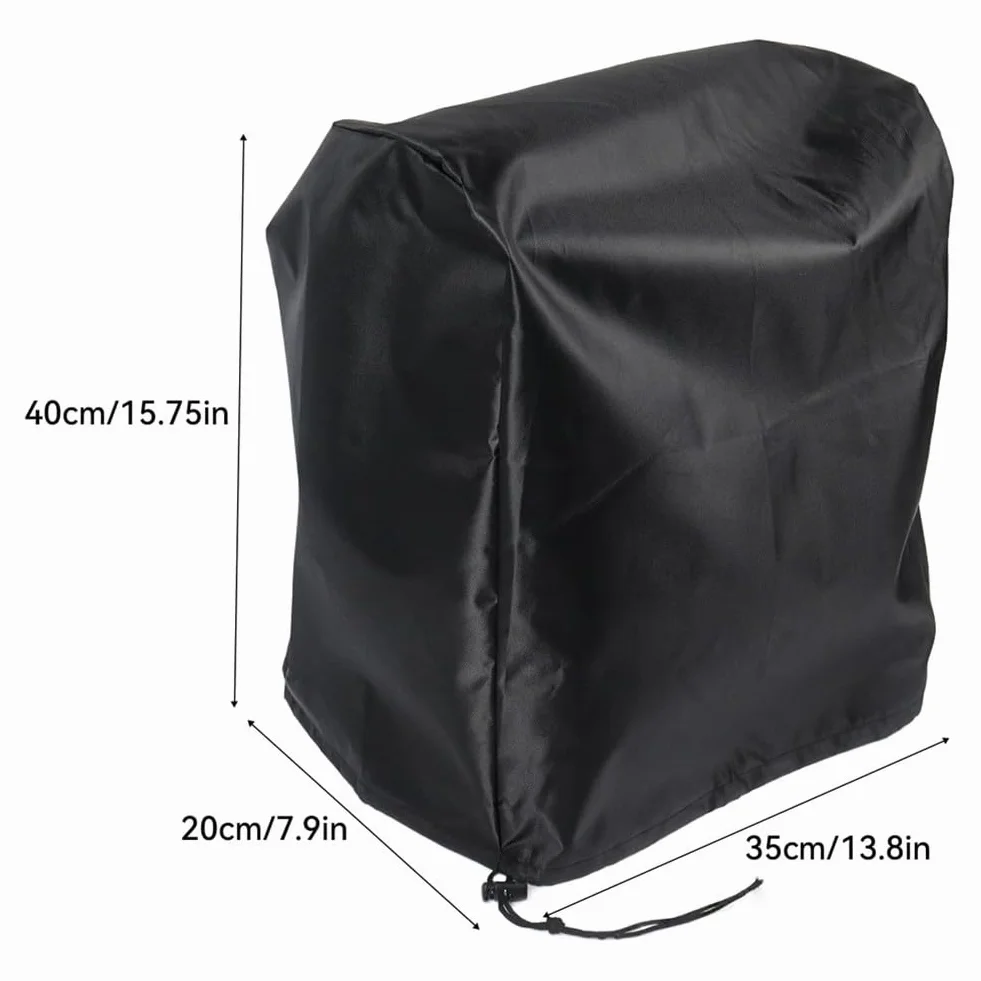 Housse anti-poussière pour microscope, protection imperméable en tissu Oxford, noir, 35 x 20 x