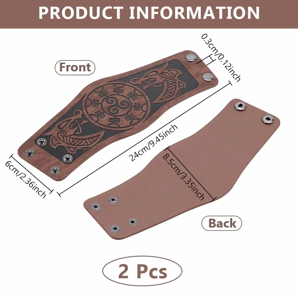 Protège Bras en Cuir Dragon Tir à l'Arc Gauntlet Médiéval Armure Brassards Chevalier