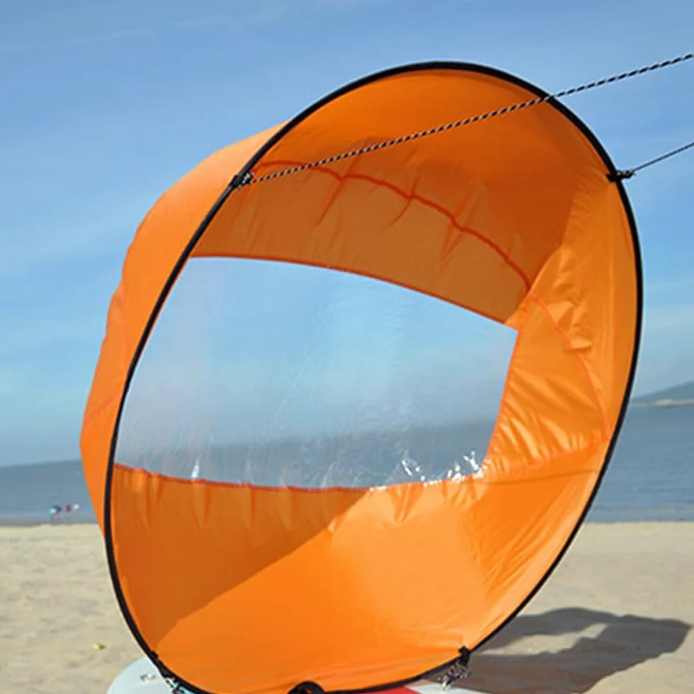 Voile de kayak orange en PVC pour planche de paddle