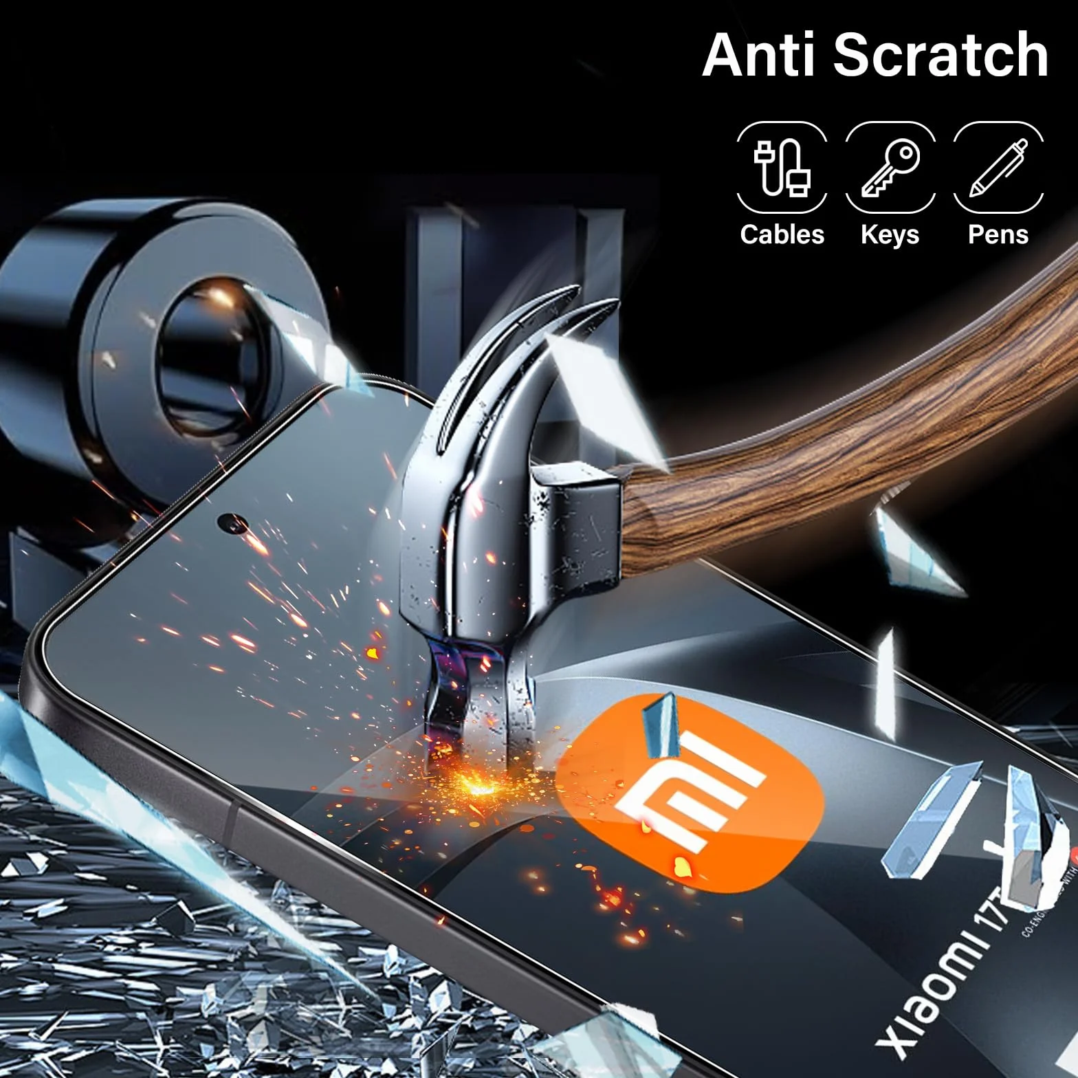 Verre Trempé Xiaomi 17T Pro 5G 3 Pièces Protection écran Film 2.5D HD Dureté 9H