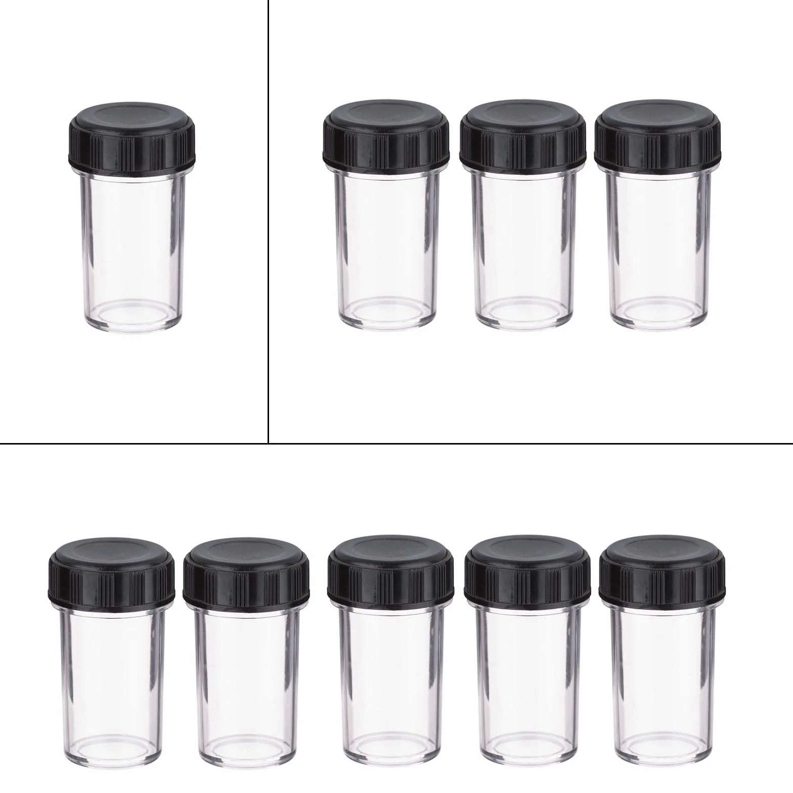 1/3/5 Pièces Étui De Protection De Lentille De Microscope Conteneur De Stockage De Laboratoire Biologique Accessoires Protecteur De Lentille De Microscope