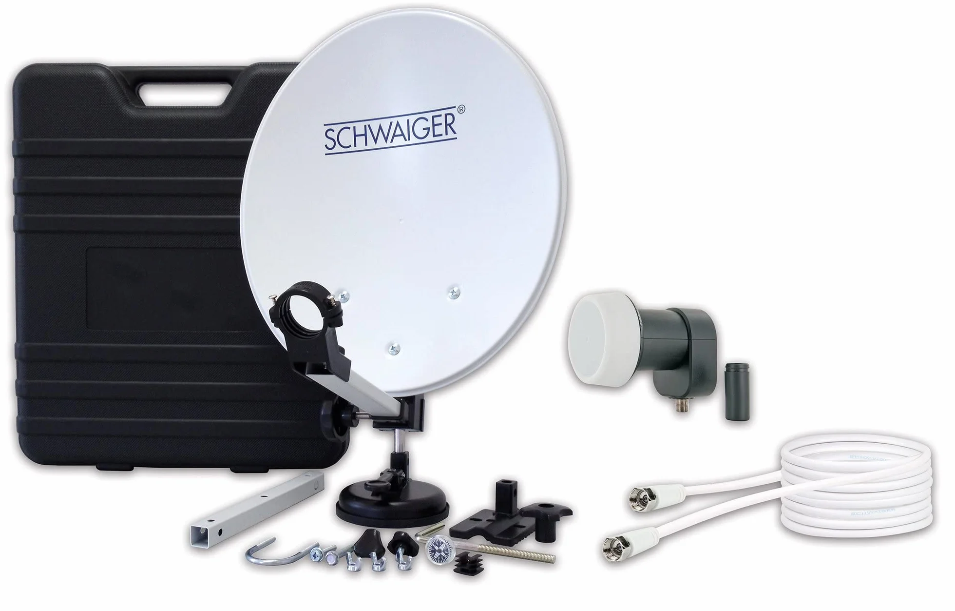 Schwaiger SATSET351 antenne Satellites Noir Gris Métallique