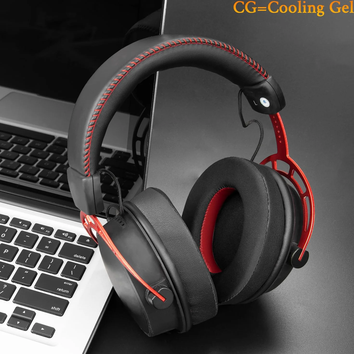 SOULWIT Gel de Refroidissement Mousse Coussin pour HyperX Cloud 2/3/1/Alpha/Flight/Stinger/Stinger2/Core/Pro, CloudX Stinger/Flight Series