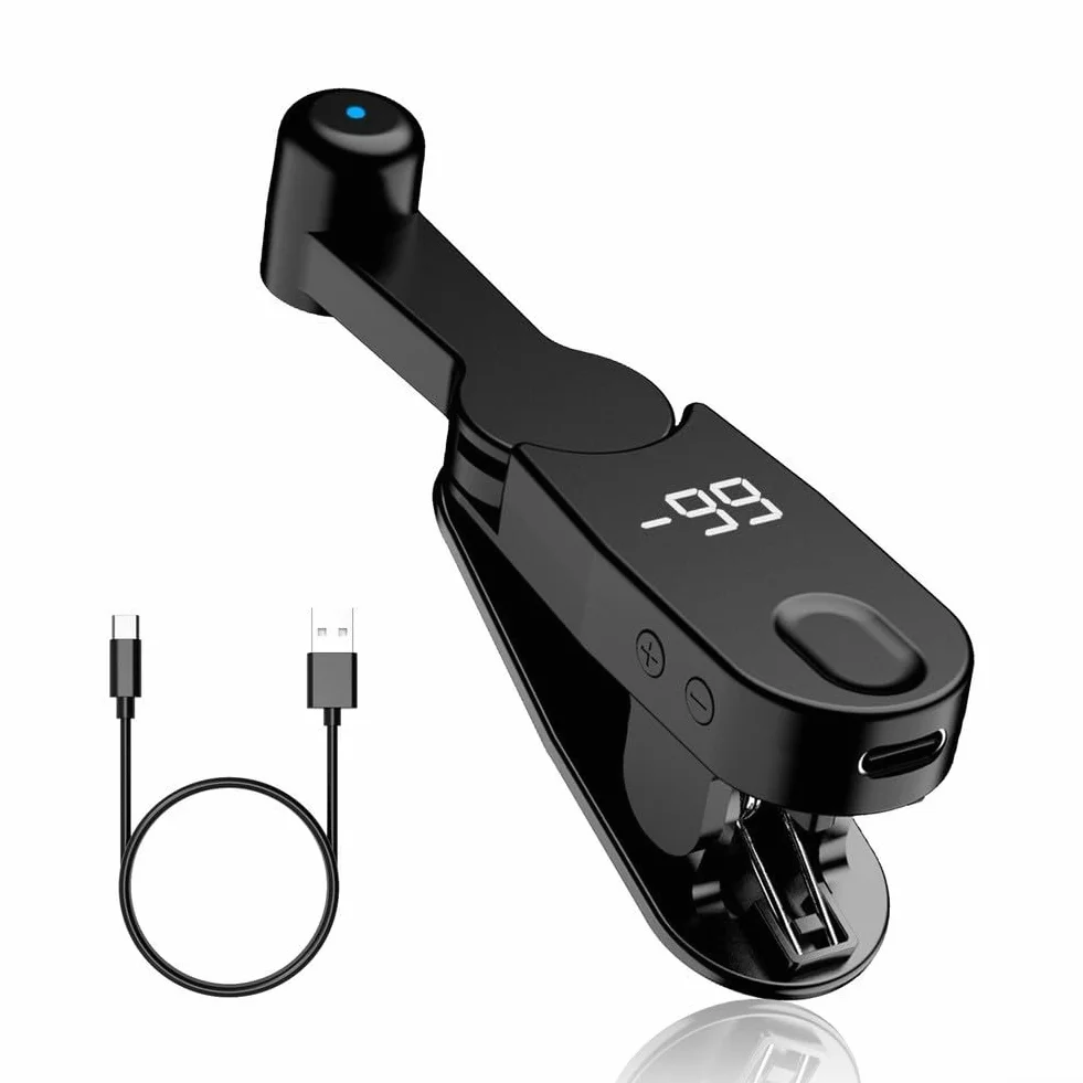 Clicker automatique avec 99 clics par seconde et 1 à 198 paramètres de vitesse Affichage numérique HD Design compact portable pour téléphones portables et tablettes pour jeux et diffusions en direct