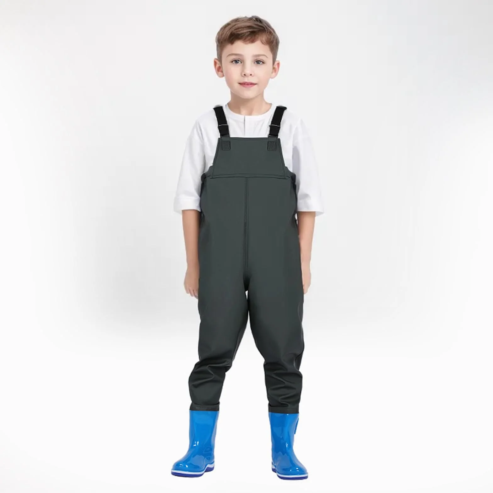 Cuissardes imperméables de pêche pour enfants avec bottes