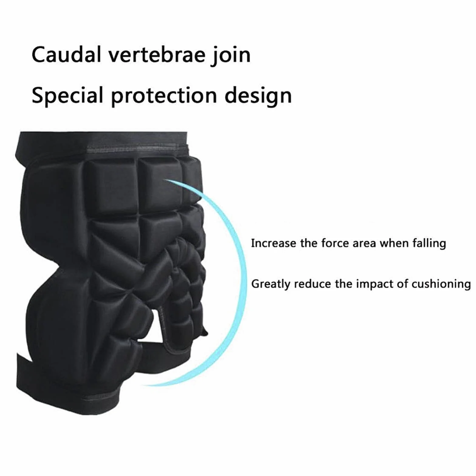 Short de Protection Rembourré 3D EVA Enfant Adolescent Contre Les Chocs Roller Patinage Ski Snowboard Vélo Rugby
