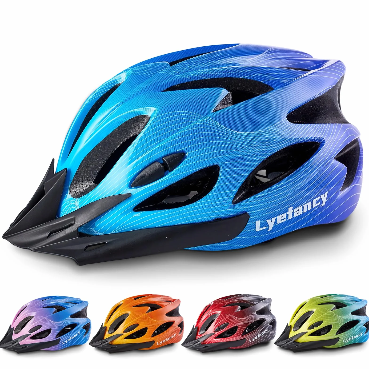 Casque vélo enfant 3-11 ans réglable 48-55 cm visière vélo scooter