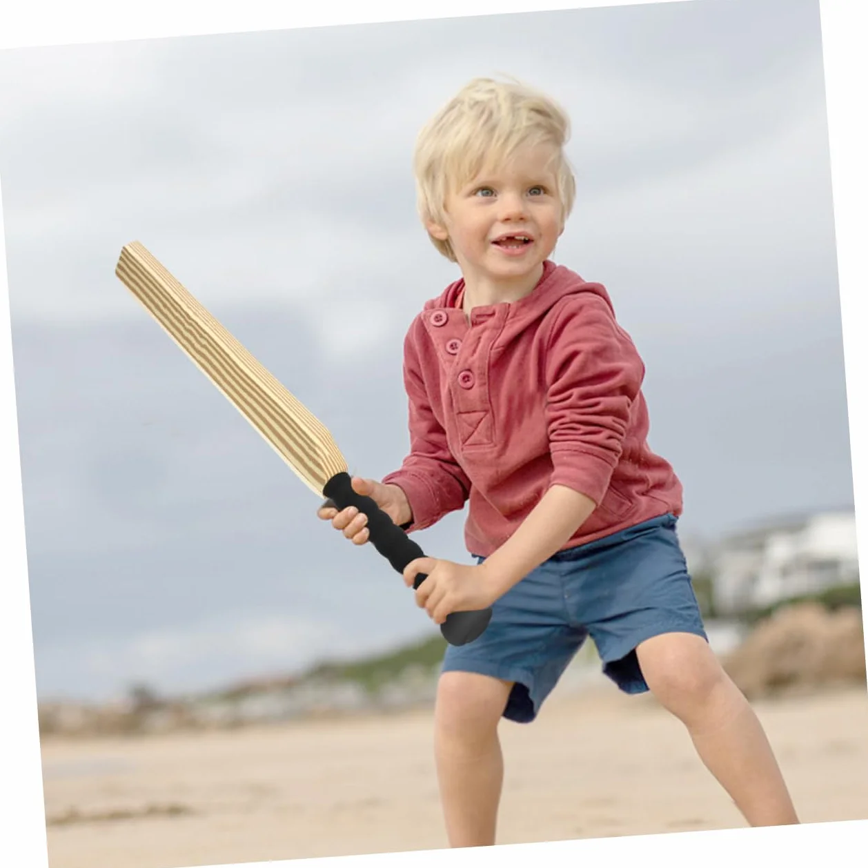 Toyvian Batte de Baseball en Plastique EVA 4Pcs Équipement d'Entraînement Sport Familial