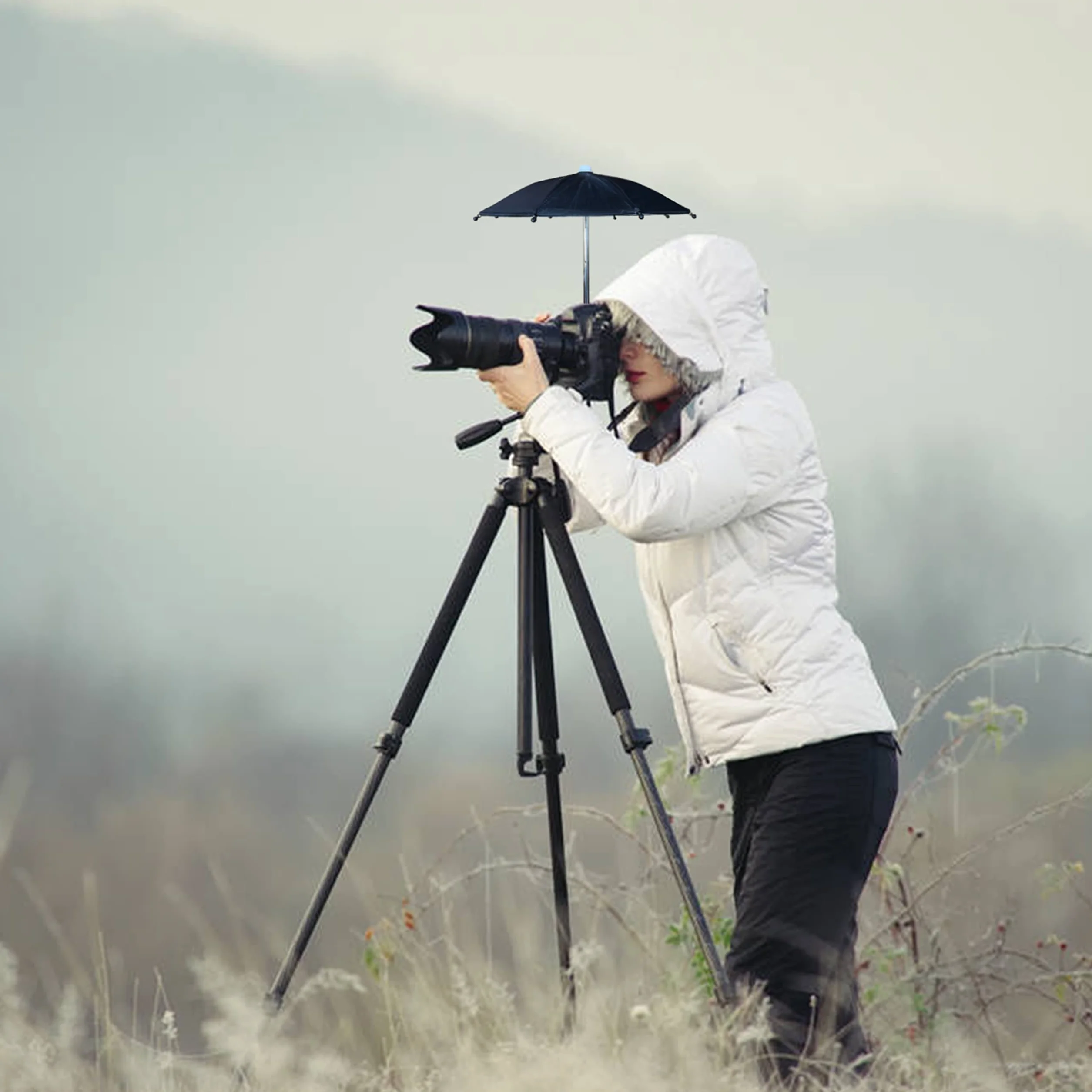 Hot Shoe Parapluie, protège l'appareil Photo de la Pluie, du d'oiseau, de la lumière du Soleil, de la Neige