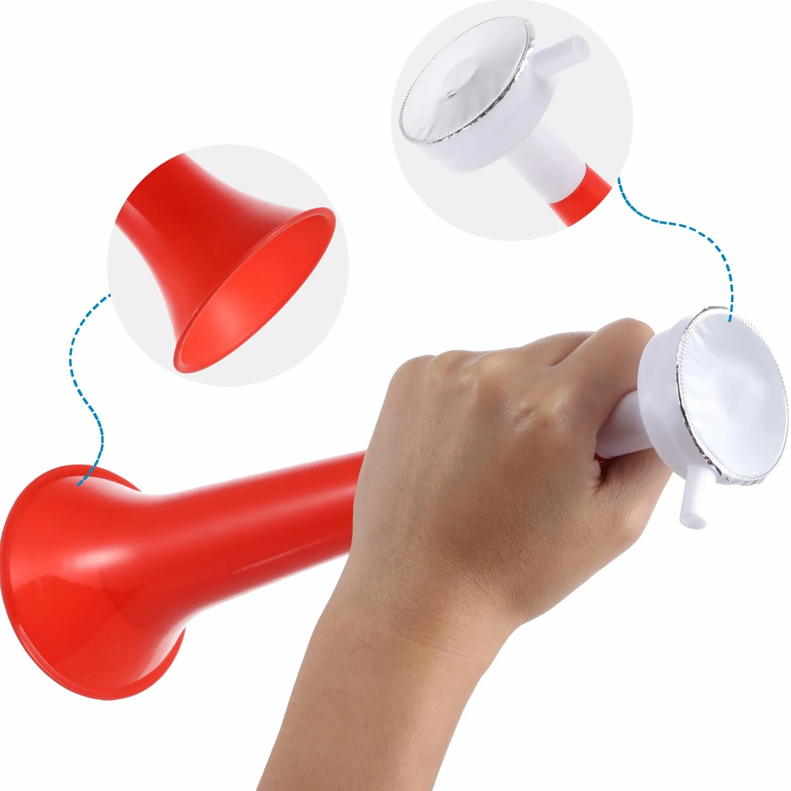 BESPORTBLE Lot de 10 trompettes de soutien pour enfants, Klaxon de stade bruyant, Mini corne de football, Accessoires de fête