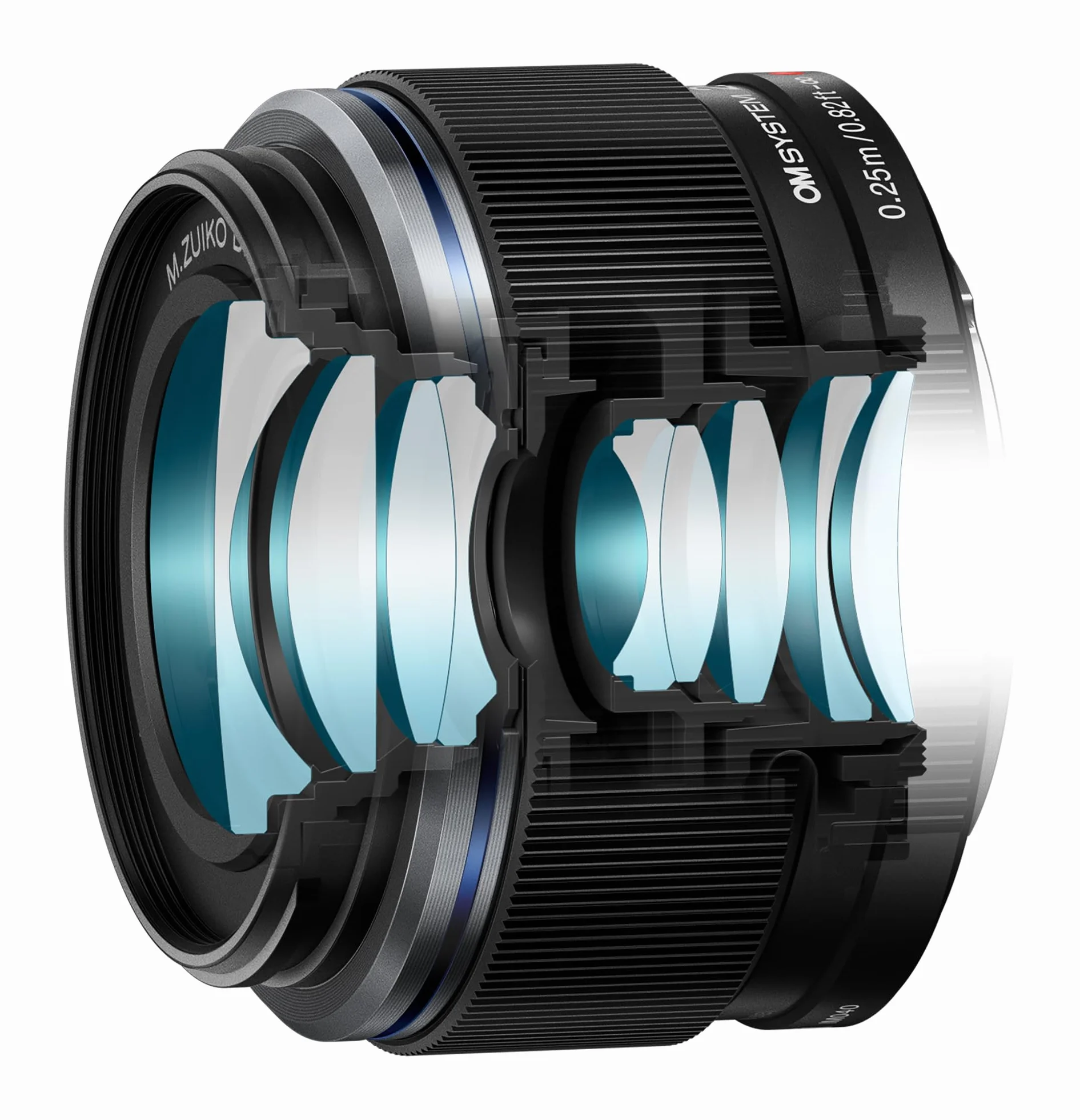 OM SYSTEM Objectif Numérique 25 mm F1.8 II d'OM System, Focale Fixe Rapide pour Les Appareils Photo Système Micro Quatre-Tiers (Olympus Om-D et Pen, Panasonic G-Series), Noir