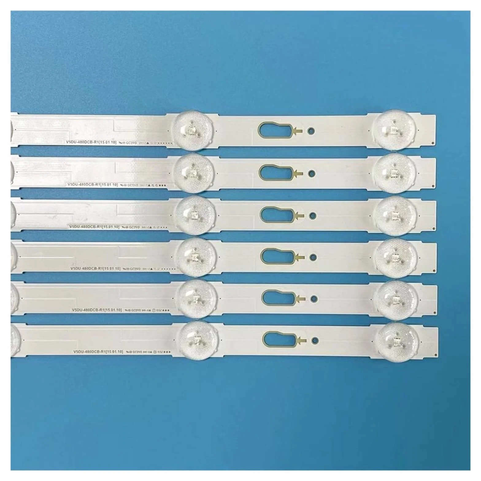 Mama's Pearl Kit 12 pièces LED Bande Fit for Samsung UE48JU6000 BN96-34793A BN96-34794A S_5U75_48_FL_R6 S_5U75_48_FL_L5 LM41-00121G LM41-00121H