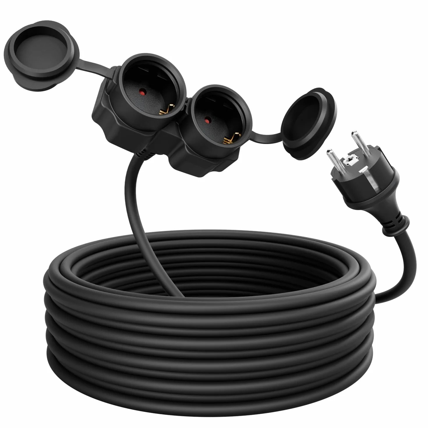 Rallonge Electrique 10m 2 Prises IP44 3500W Exterieure Étanche