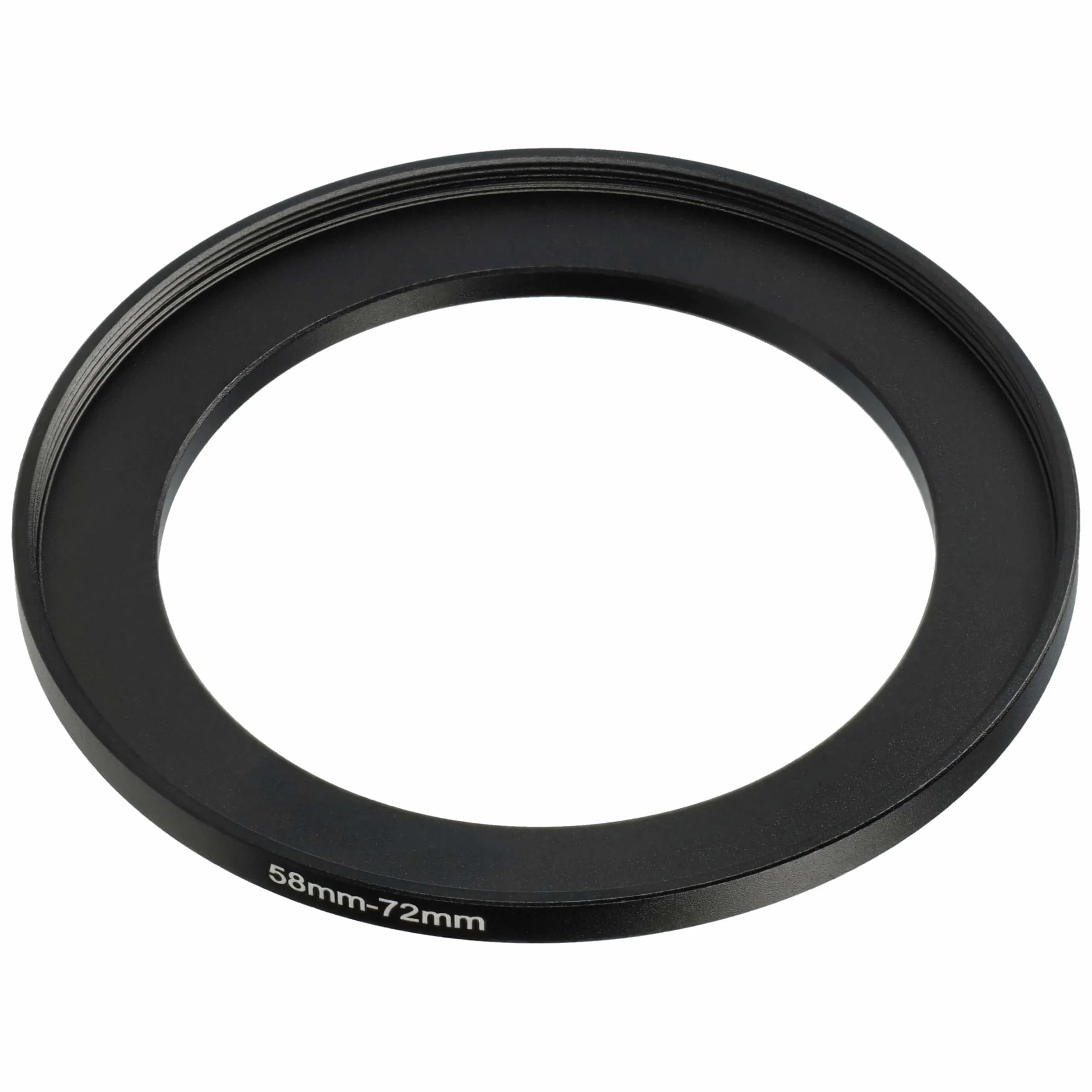 vhbw Bague d'adaptation de Filtre Step-Up de 58 mm vers 72 mm pour Objectif d'appareil Photo - Adaptateur, métal, Noir