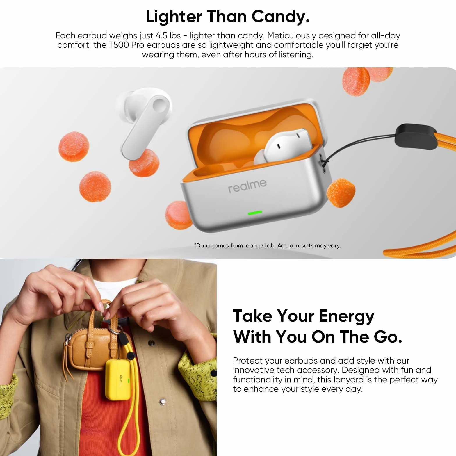 realme Buds T500 Pro Écouteurs Bluetooth sans Fil Intra-Auriculaires avec ANC 50dB, 56h d'autonomie, Son Hi-Res, Bluetooth 6.1, IP55, 6 micros, Connexion Multi-appareils (3 appareils) – Noir