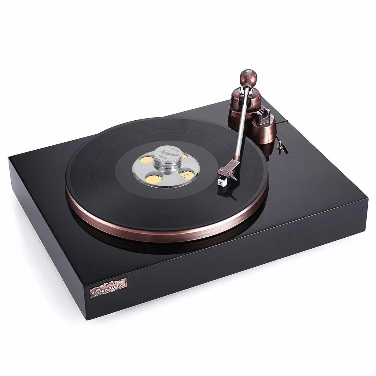 Nobsound Palet presseur en métal pour Platine Vinyle Argenté