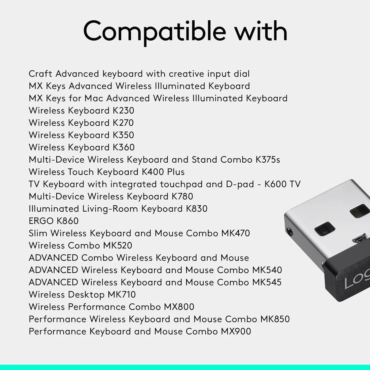 Logitech Récepteur USB Unifying (étendu)