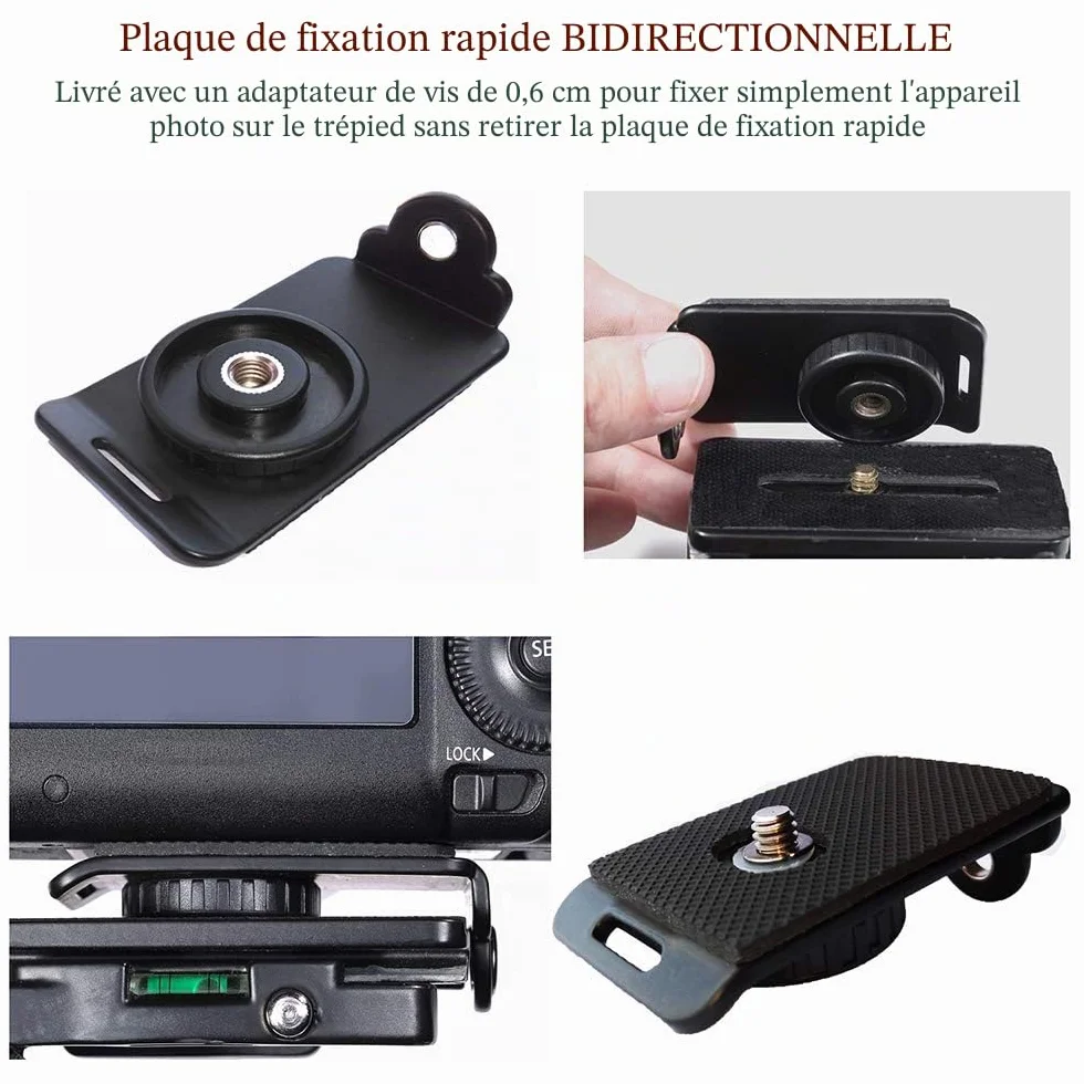 ztowoto Harnais de sangle à double épaule sangle d'attache double caméra réglable à dégagement rapide avec attache de sécurité pour appareil photo reflex numérique