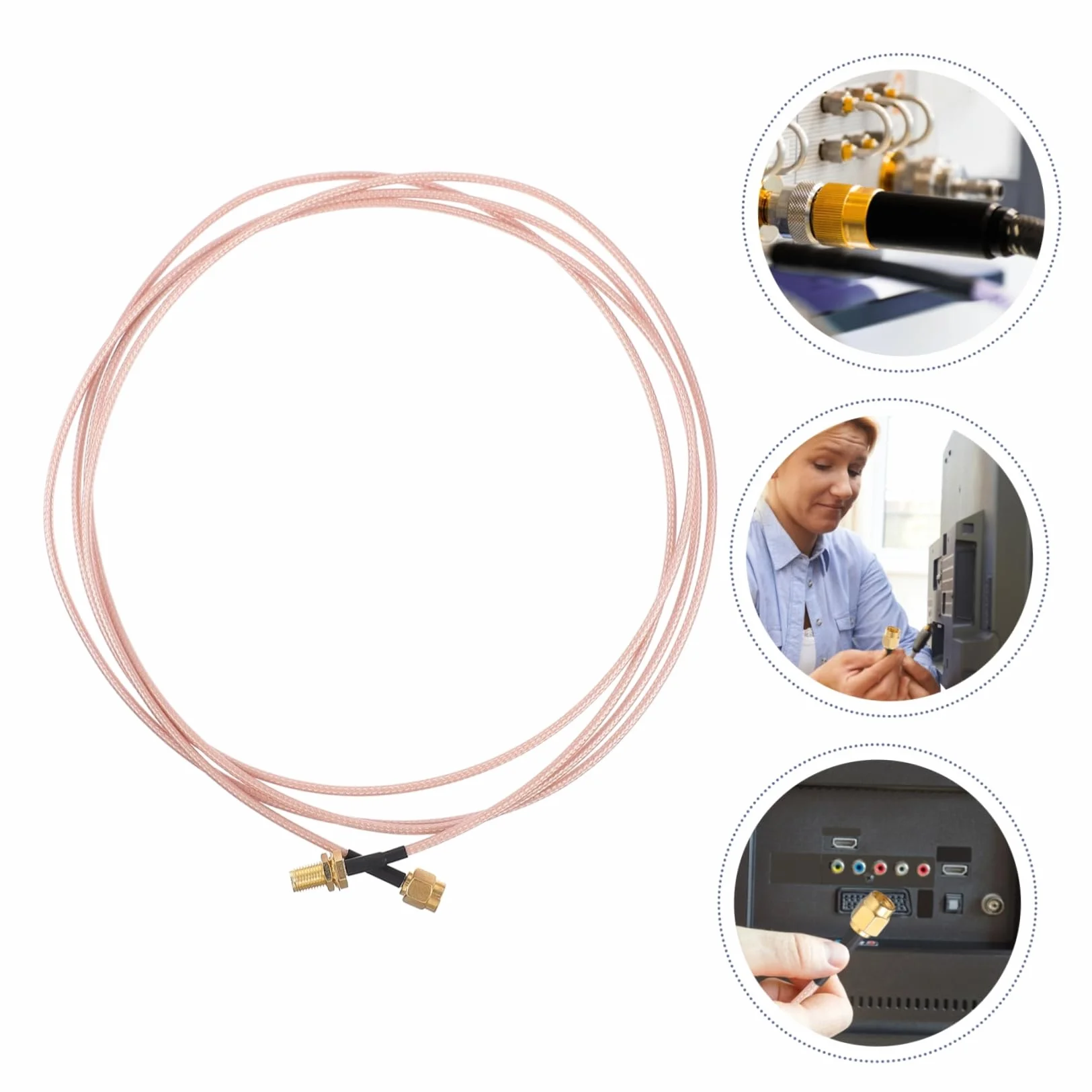 Câble d'Extension SMA vers Femelle Rg316 2M Amplificateur d'Antenne Adaptateur Antenne Rallonge Antenne Haute Performance Perte de Signal Connectivité Fiable