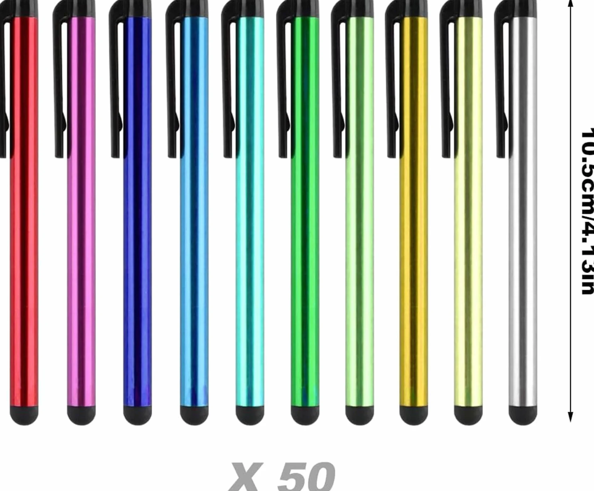 FYSL 50 Pièces Stylets Universels Capacitifs pour Écran Tactile, Stylet Stylo, Stylets Capacitifs pour Tablettes, iPad Mini, iPad Pro, iPad Air, Smartphones, Samsung Galaxy, Tous Téléphone Tablet