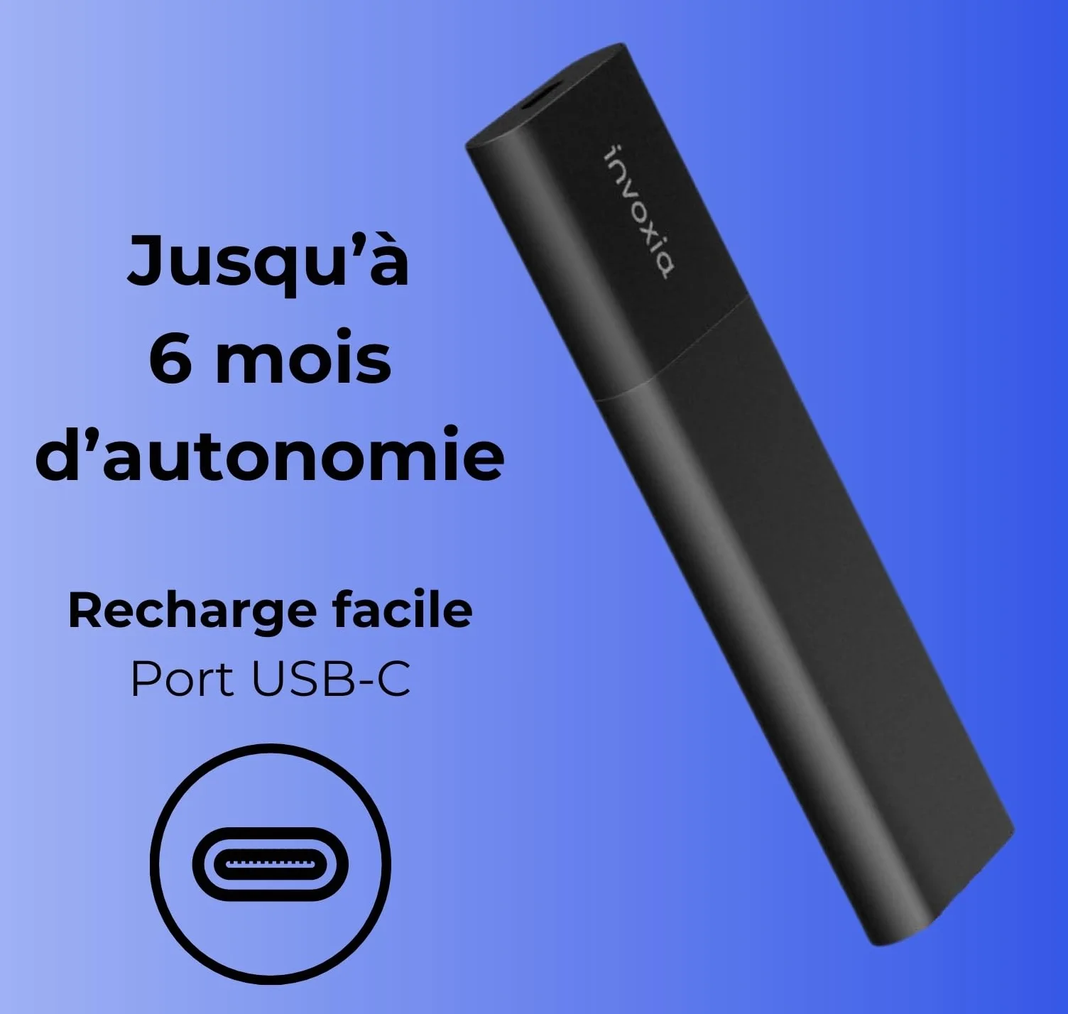 Invoxia Tracker GPS Classic Édition 2026 | Étanche, USB-C, précision GPS améliorée, abonnement 1 an inclus, alertes antivol
