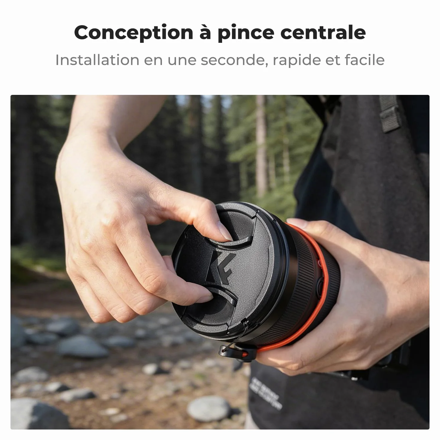 K&F Concept 67mm 2 x Bouchon Objectif + 2 x Élastique + 1 x Chiffon de Nettoyage Emballé sous Vide Compatible avec Appareil Photo Canon Nikon Sony Olympus Fujifilm Pentax Panasonic Leica