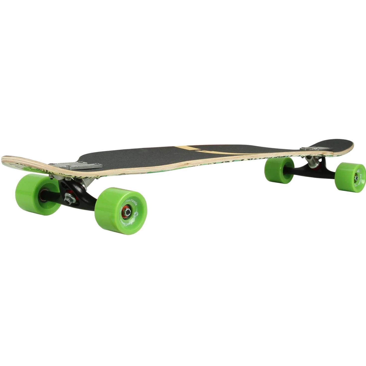 FunTomia Longboard Drop Through Cruiser Skateboard complet roulement à billes Mach1 High Speed T-Tool roues LED