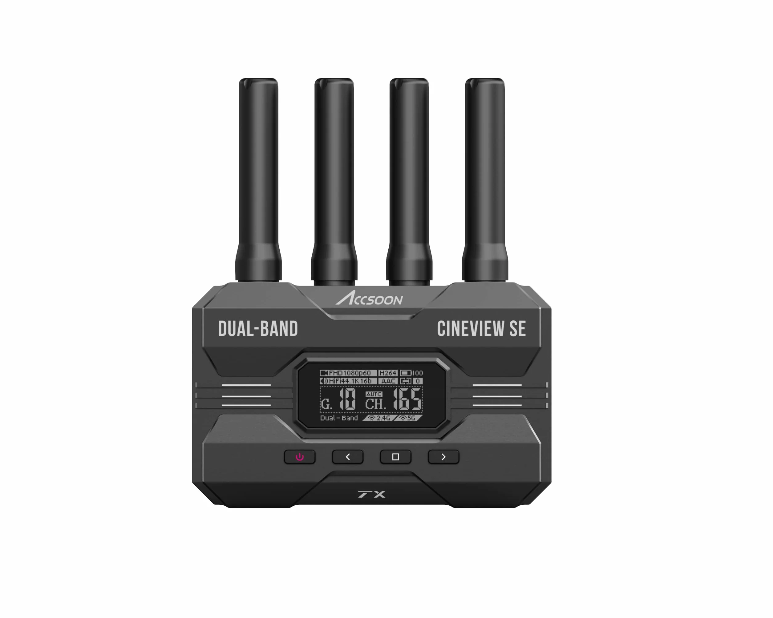 Accsoon CineView SE Émetteur Vidéo sans Fil Professionnel HDMI/SDI, Double Bande 2.4G/5G, Portée 350m, Latence <50ms, Compatible Caméras, Surveillance 4 Appareils, adapté aux cinéastes et vidéastes
