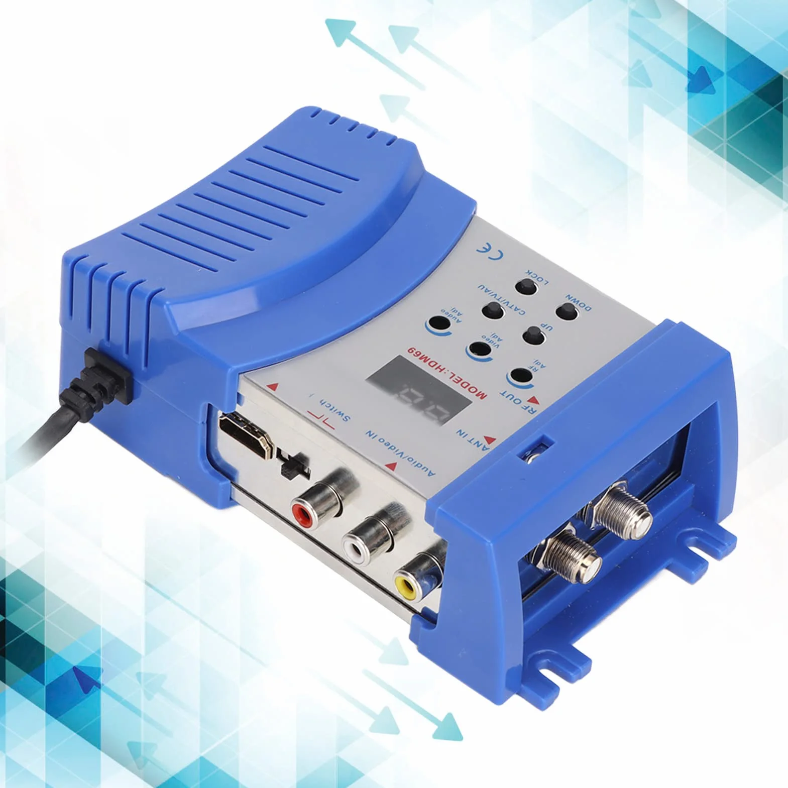 Modulateur AV HDMI vers RF pour format TV PAL ou NTSC, démodulateur RF, convertisseur composite VHF UHF HDMI vers RF, résolution réglable, convertisseur audio vidéo TV pour TV 90-240 V