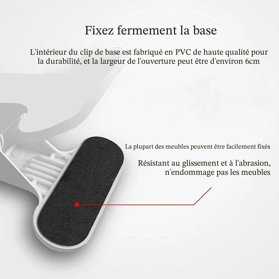 Support Col de Cygne Téléphone, Portable Support Universel Support de Téléphone Pliable Rotation 360° Réglable Stand Smartphone avec Clip,Utilisé dans Les Chambres, Bureaux, Voitures (Noir)
