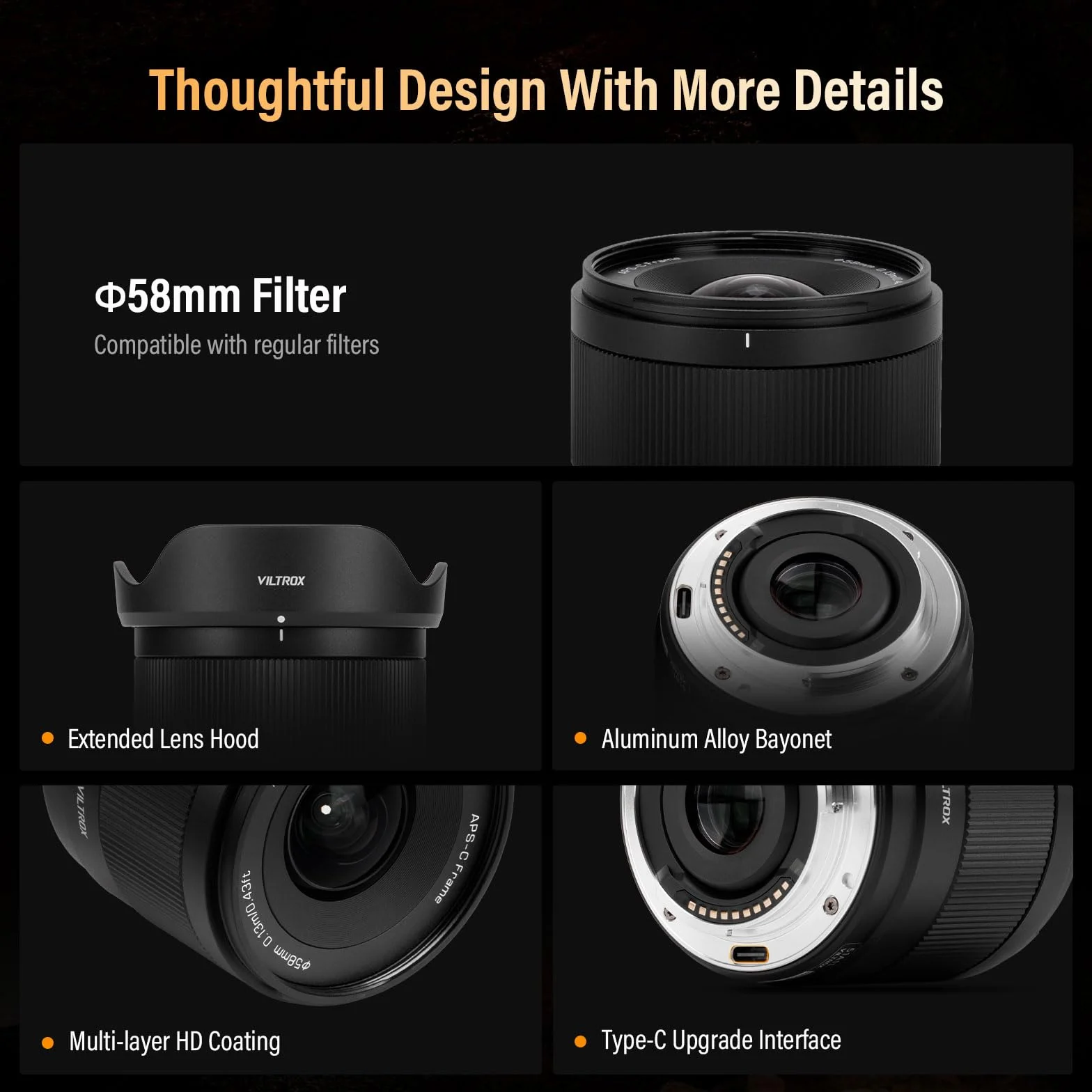 VILTROX 9mm F2.8 à Monture E Objectif pour Sony E APS-C Objectif Ultra Grand Angle Autofocus pour Sony ZV-E10 ZV-E10II A6600 A6500 A6400 A6000 FX30 A7IV A7III A7RV