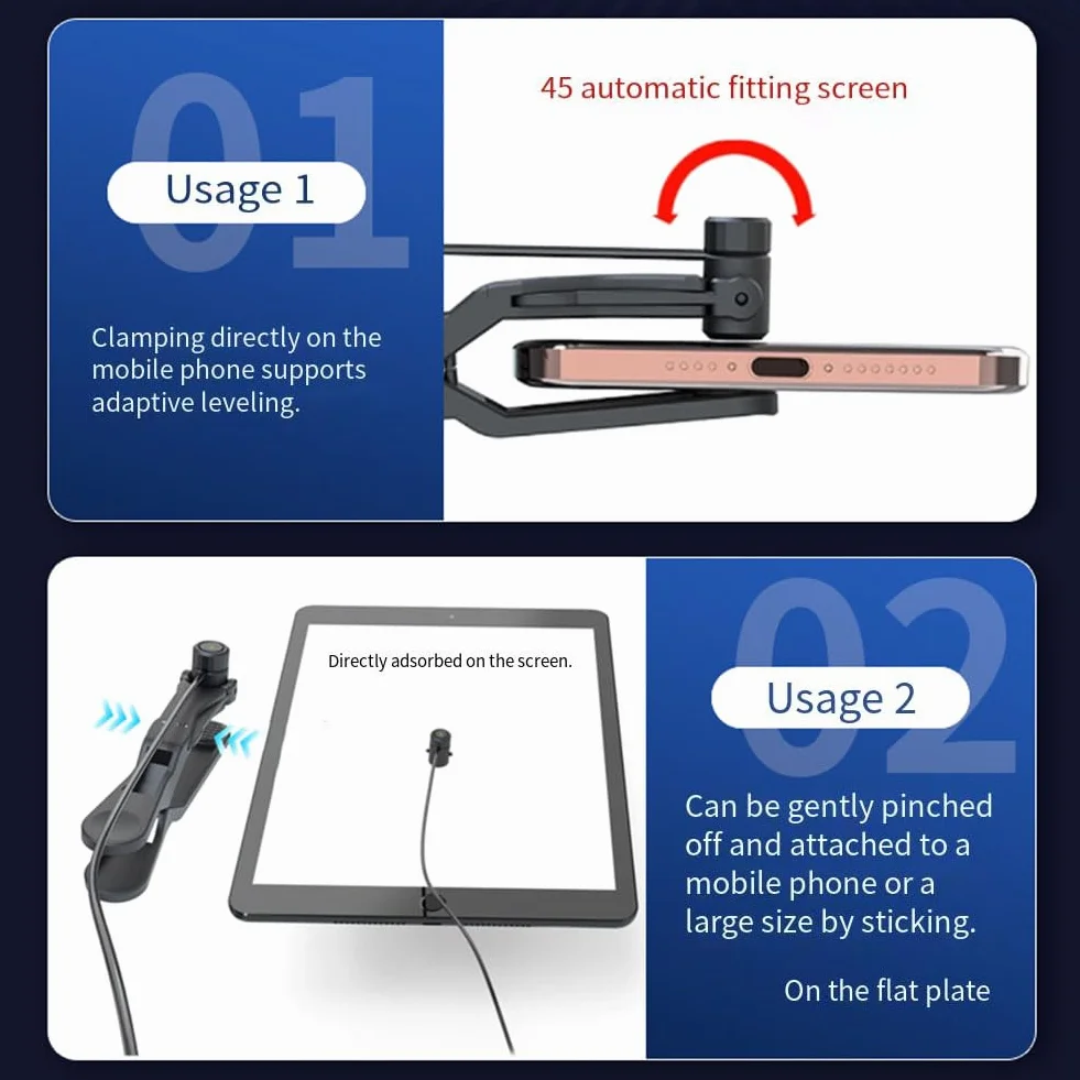Écran de téléphone portable à clic automatique avec paramètres de vitesse réglables pour jeux et applications (2)