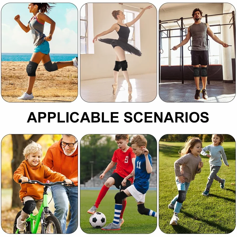 flintronic Genouillères de Protection 20 MM Épais Éponge Antidérapant pour Danse Volleyball Yoga Football Course