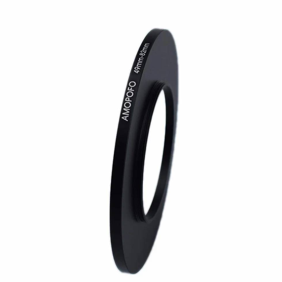 Bague de Filtre en métal de 49 à 82mm, Adaptateur de Filtre Step Up de 49 à 82mm - Bague d'adaptation pour Objectif d'appareil Photo avec Filetage de Filtre de 49 à Bague de Filtre de 82mm.