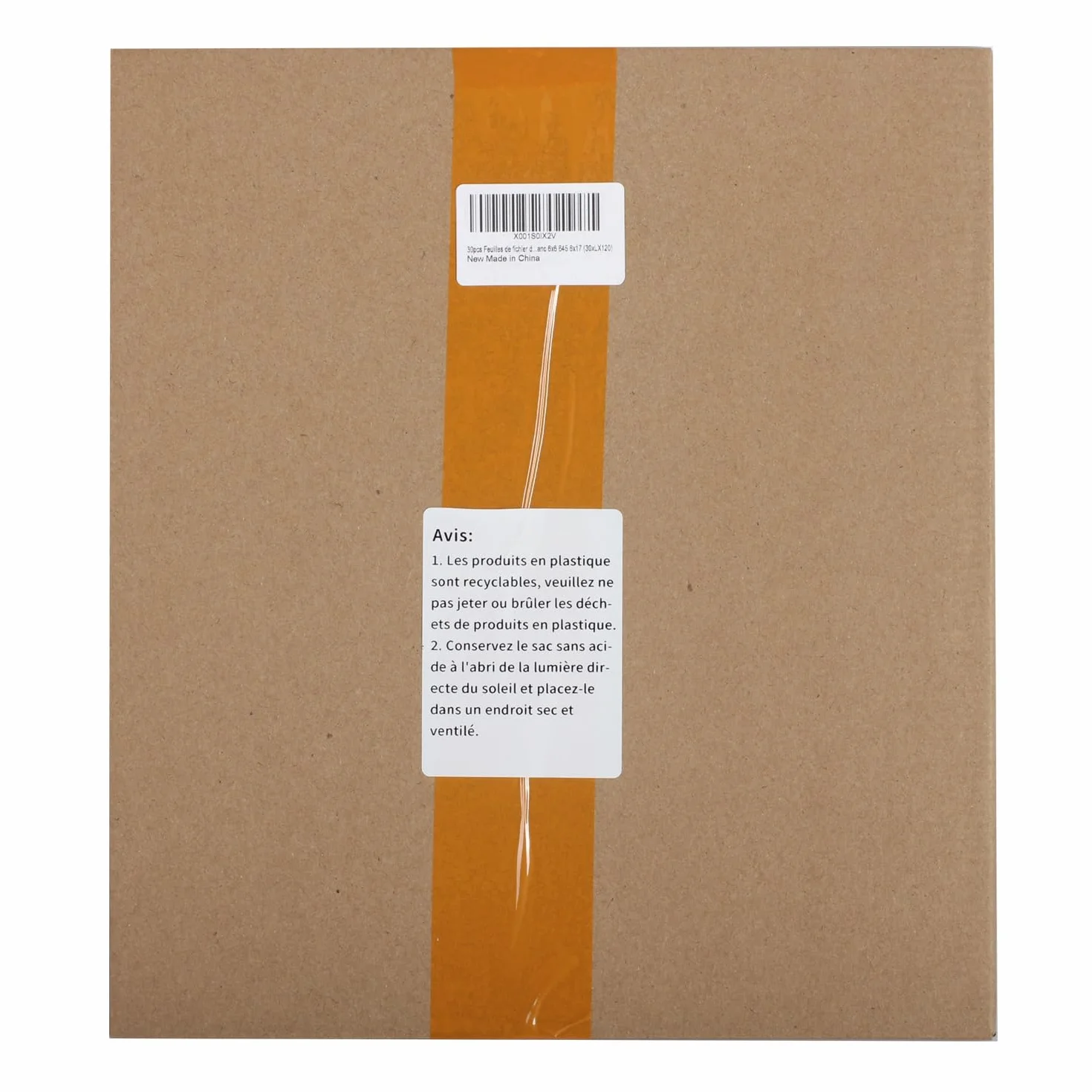 30pcs Feuilles de fichier de classement de Stockage d'archives 120 sans Acide, pour 120 Diapositives négatives de Film Noir et Blanc 6x6 645 6x17 (30xLX120)