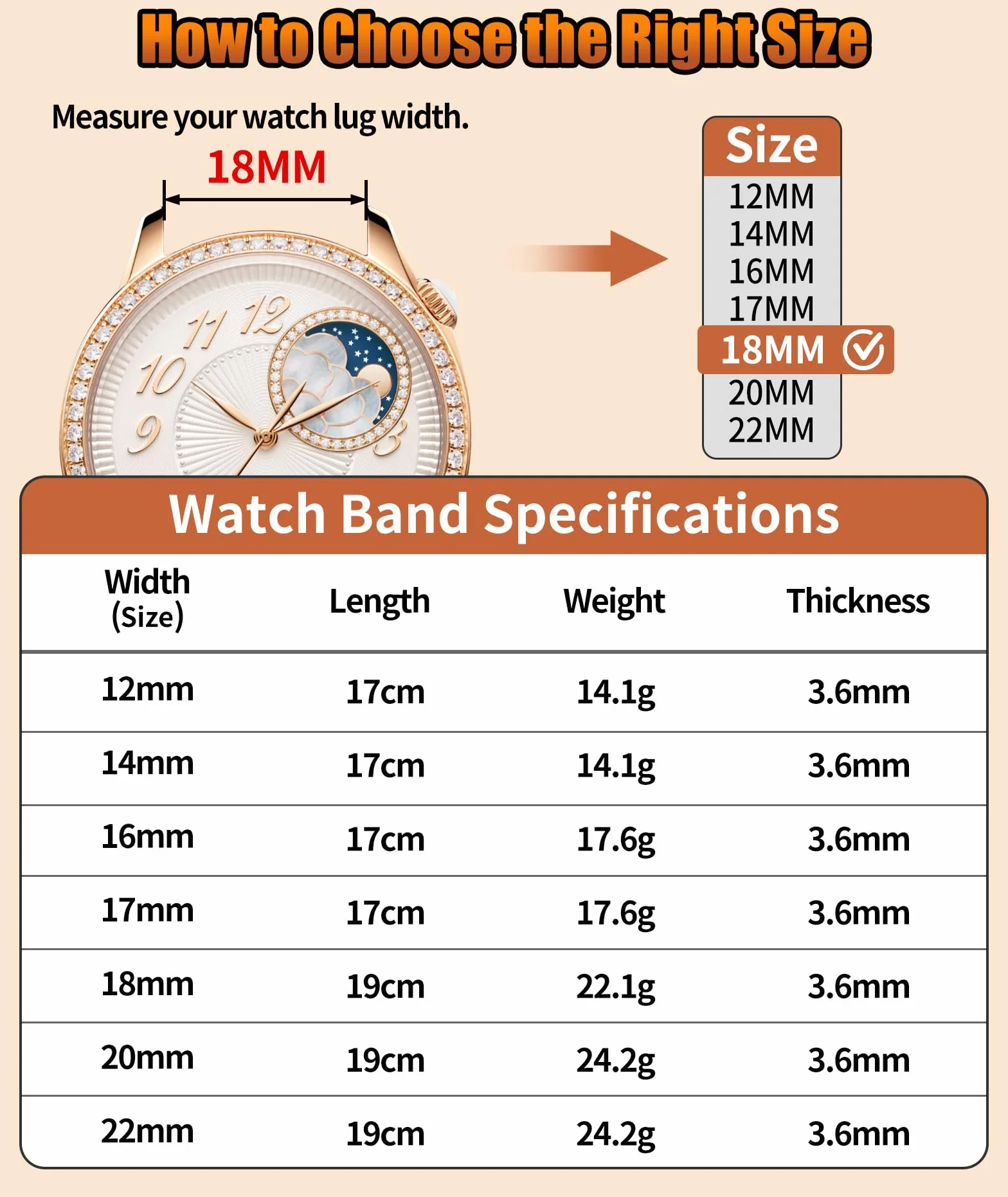 BINLUN Bracelets Montre en Résine 12mm 14mm 16mm 17mm 18mm 20mm 22mm Légers Dégagement Rapide Bracelet à Papillon Remplacement pour Montre Connectée Mode 6 Couleur Boucle Deployante Argenté/Or-Rose