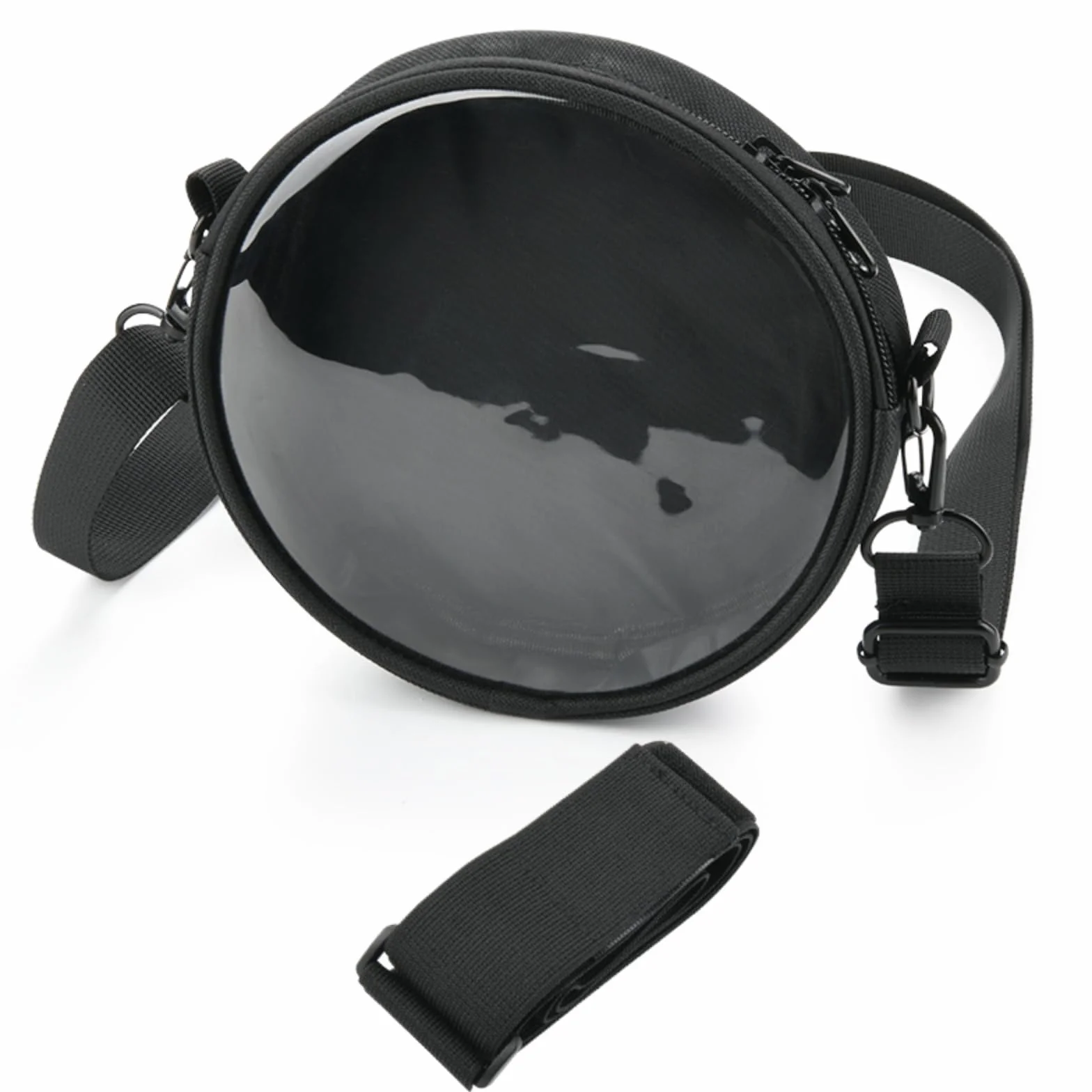 Sac de transport pour lecteur CD portable Arafuna CD5189B/pour HOTT CD204 étui de rangement de voyage en TPU transparent (noir transparent)